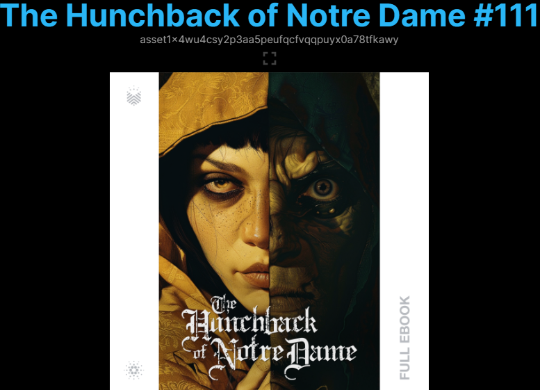 Today I finished reading a book. So I wanted to use the time to give away that book, The Hunchback of Notre Dame. To enter: Like, Follow @book_io, & Repost. #OwnYourBooks $BOOK #Cardano #KnowledgeIsPower Winner will be announced on 5/26