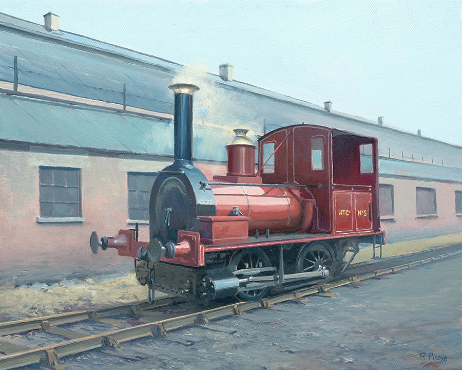 Shannon at Didcot. Oil on Canvas, 20' x 16' Prints, cards etc of this painting are available on the website-redbubble.com/i/art-print/Sh…