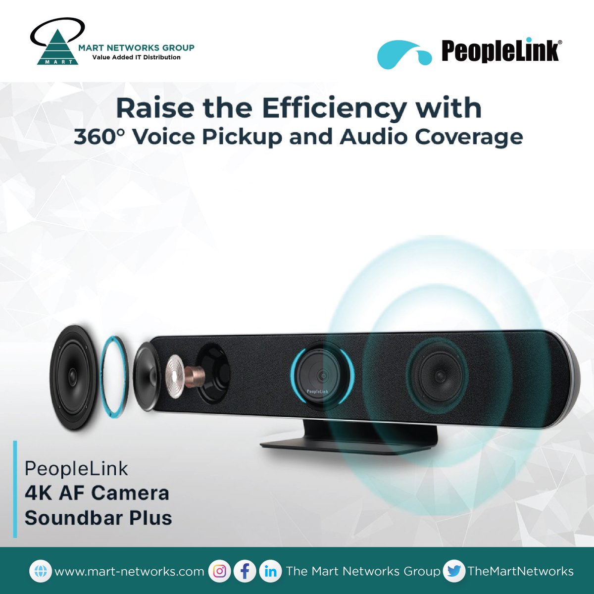 Marvelous audio coverage 

Read More : peoplelinkvc.com

Contact Us For More Inquires and Purchase: mart-networks.com/contact-us

#themartnetworksgroup #awardwinningdistributor #youronestopitdistributor #valueaddedservices #PeopleLink #4kAFCamera #PeopleLinkVC

3m