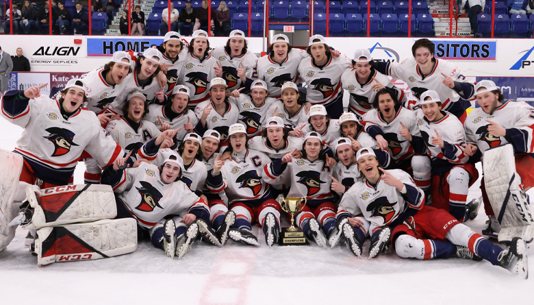 The Brooks Bandits defeated the Sherwood Park Crusaders in Game 5 of the Alberta Final to win their best-of-seven series and capture the inaugural Alberta Cup. RELEASE: bchl.ca/brooks-bandits… 📸 Davin Beer