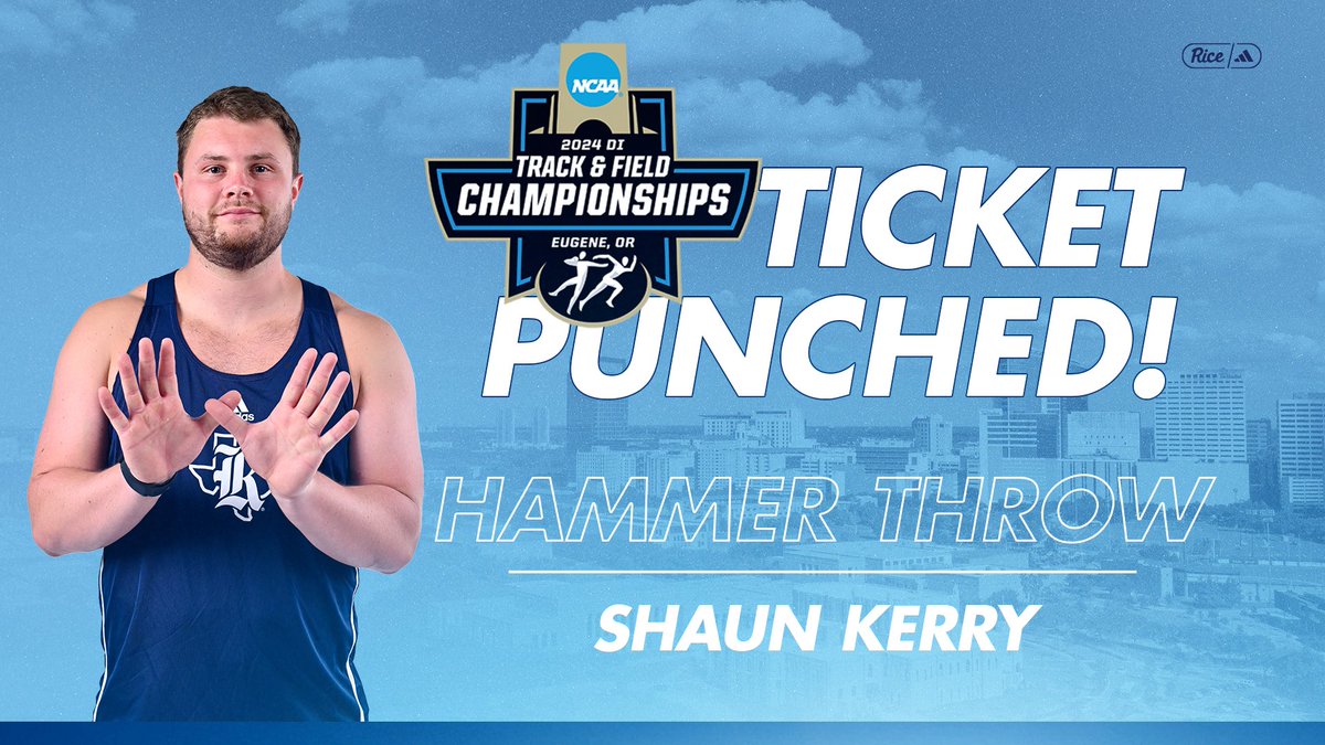 SHAUN IS HEADED TO EUGENE!!!

It came down to the final throws of the night, but Shaun Kerry is headed to the NCAA Championships!

#GoOwls👐