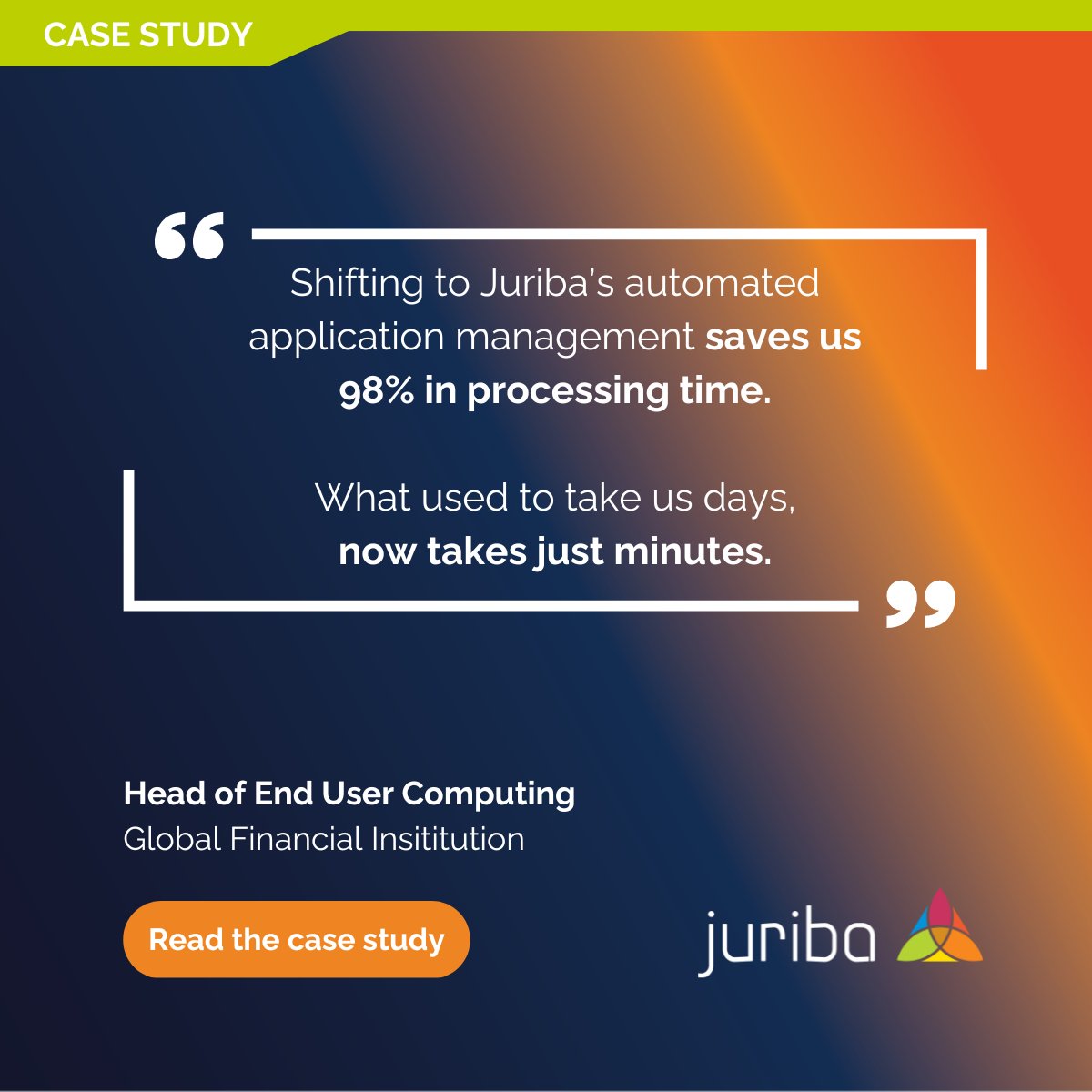 By automating application management, this financial organization saves 2,655 hours p/a, a staggering 98.33% reduction in time spent.

See the full story 👇

hubs.ly/Q02xSWc20