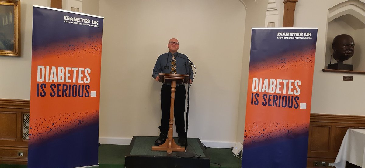 Here I was on Tuesday morning delivering my key speech on Diabetes is Serious 😎
Also made reference to #jamfirst ,train not stopping Camborne on Wednesdays and Argyle is for life, not just for Xmas.
#DiabetesUK #CampaignChampion