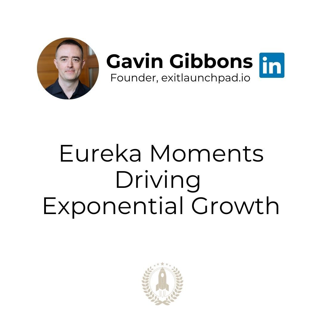 EUREKA MOMENTS DRIVING EXPONENTIAL GROWTH Eureka moments happen often → in hindsight! Like realising too late that AI automation is now crucial for surviving and scaling Don't get left behind #NextLevelGrowth #ExitLaunchpad #M&A #AI