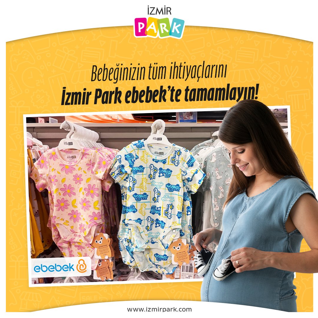 Çıtçıtlı tasarım sayesinde, bebeğinizi kolayca giydirebileceğiniz hem şık hem fonksiyonel zıbınlar İzmir Park ebebek’te kaçırmayın! #İzmirPark #ebebek  #Alışveriş