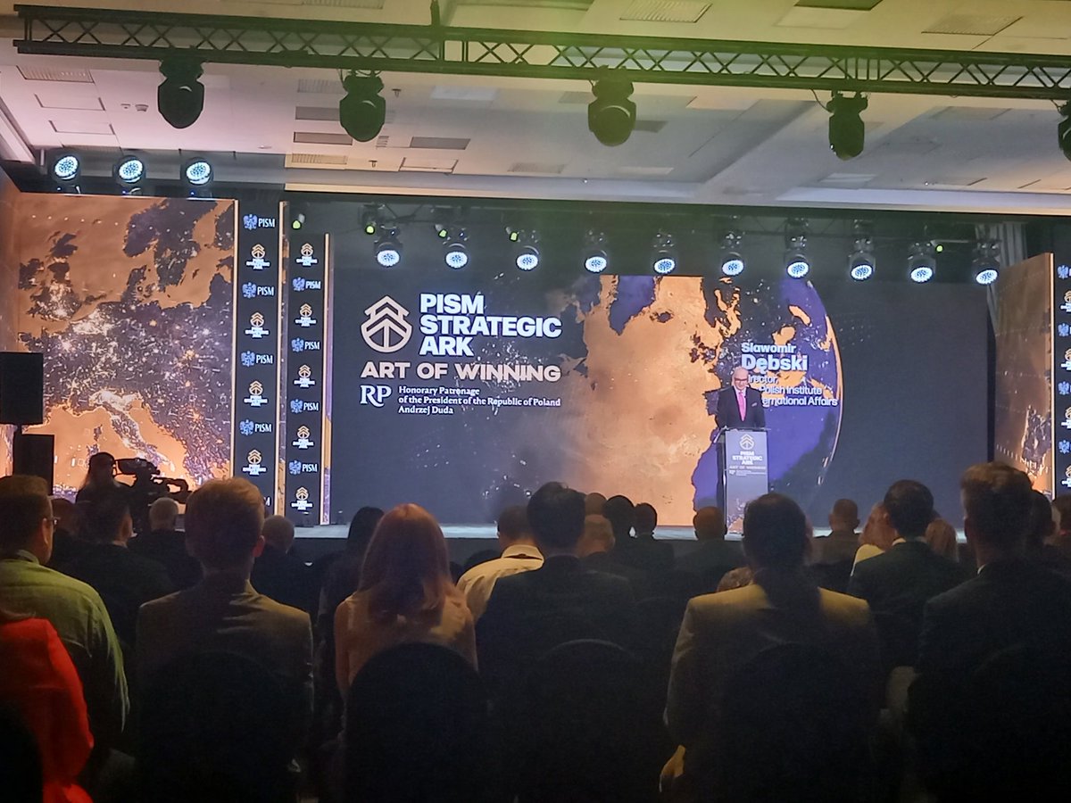 PKugiel's tweet image. We have just started #Strategic_Ark 2024 of @PISM_Poland 

Watch online
youtu.be/6lX2LOye_xI