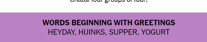 nyt connections count your fkin days im coming