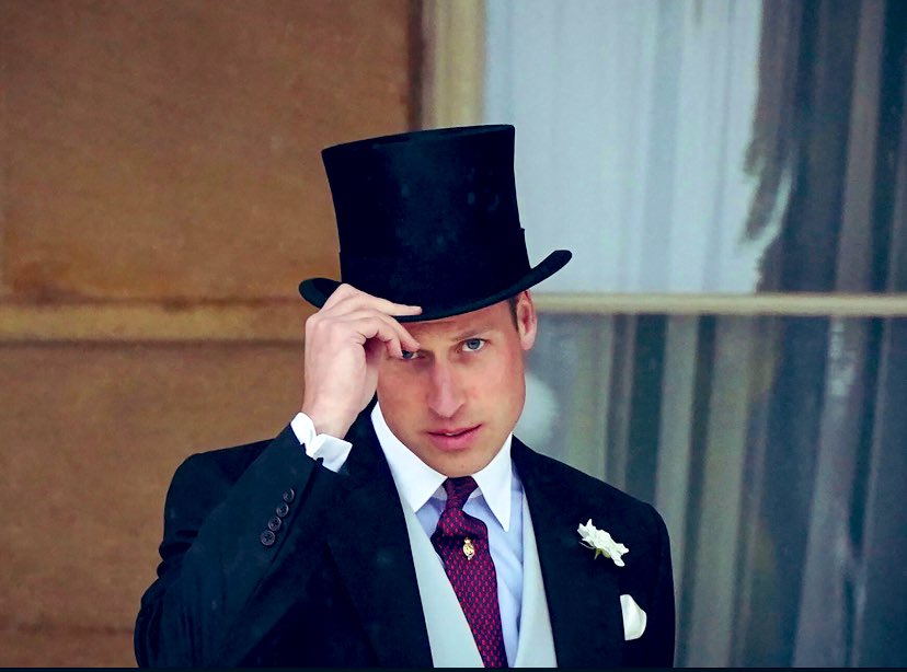 Good morning everyone ! Here is the full image of our charming Prince of Wales .. taken by photographer Yui Mok at the Sovereigns Garden Party , Buckingham Palace ,on May 21 2024.