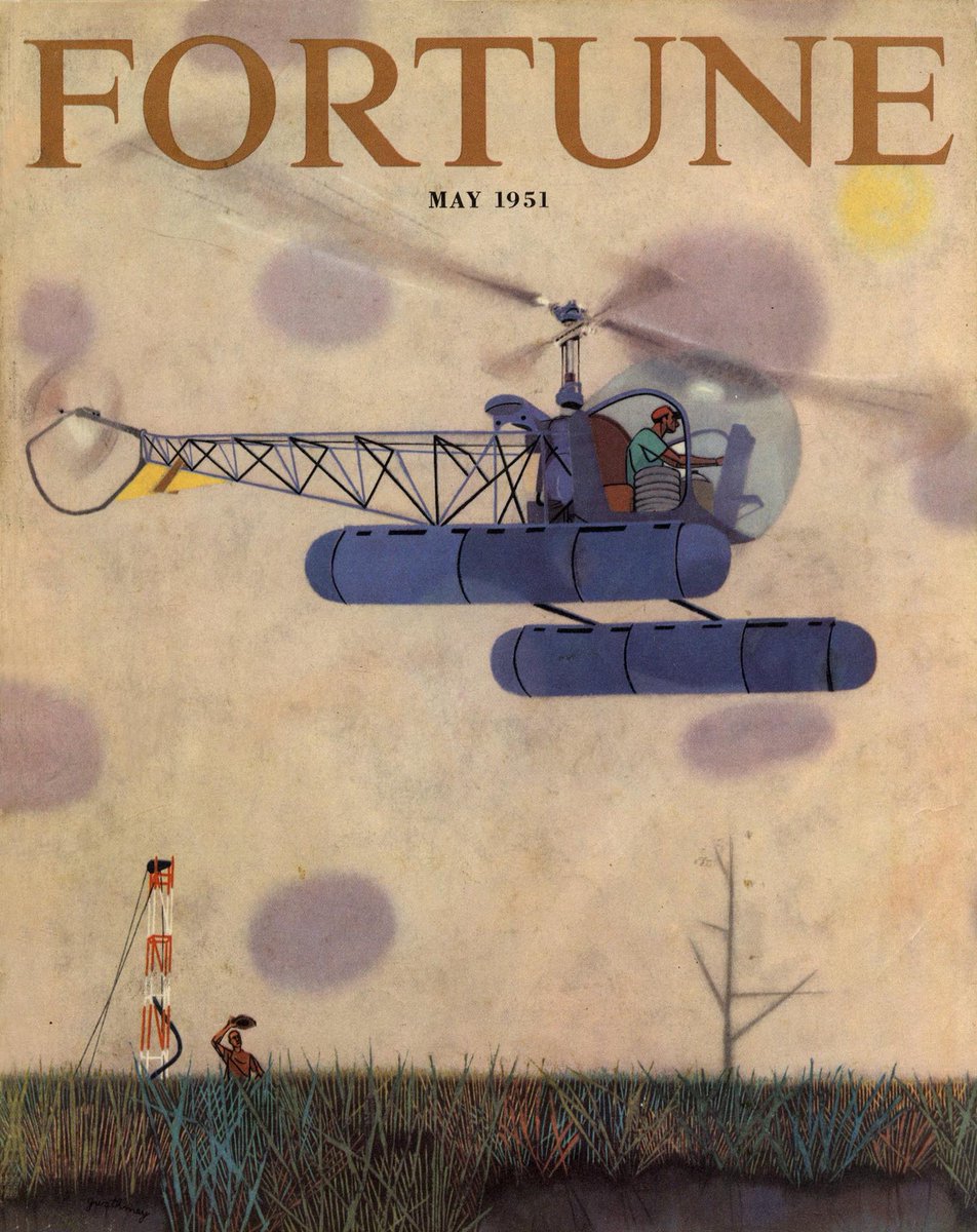 #Fortune for #MAY 1951 Cover of Fortune magazine, May 1951 Illustration by Robert Gwathmey (1903-1988) 👉ALT