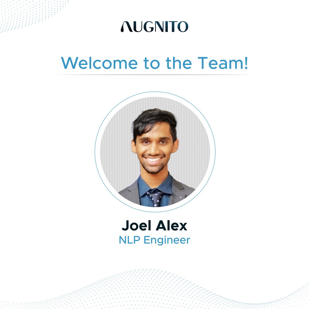 We’re happy to welcome Joel Alex from @iiit_hyderabad to the @Augnito team as an NLP Engineer!

Joel's arrival marks a significant success for our campus hiring initiatives.

#WelcometotheTeam #TeamAugnito #CampusHiring #Healthtech #Healthcare #Announcements #Hiring