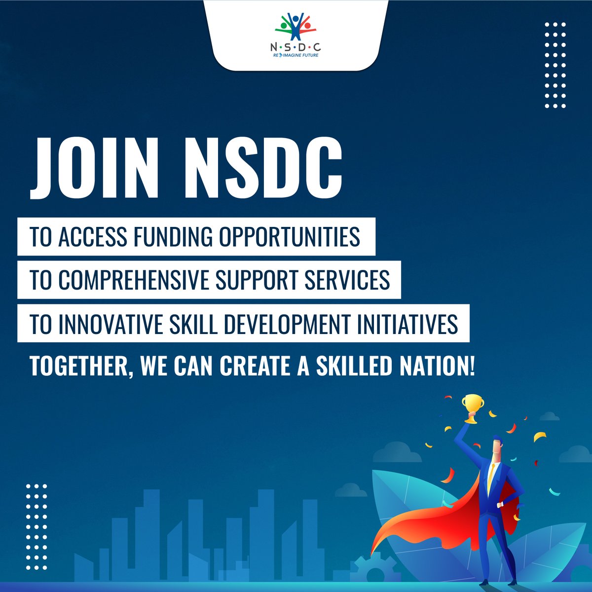 Don't let your dreams remain just dreams. Let NSDC empower you to take charge of your future and unlock the doors to endless opportunities. Get ready to turn the page and start writing your success story with us! Visit our website to learn more and get started today.