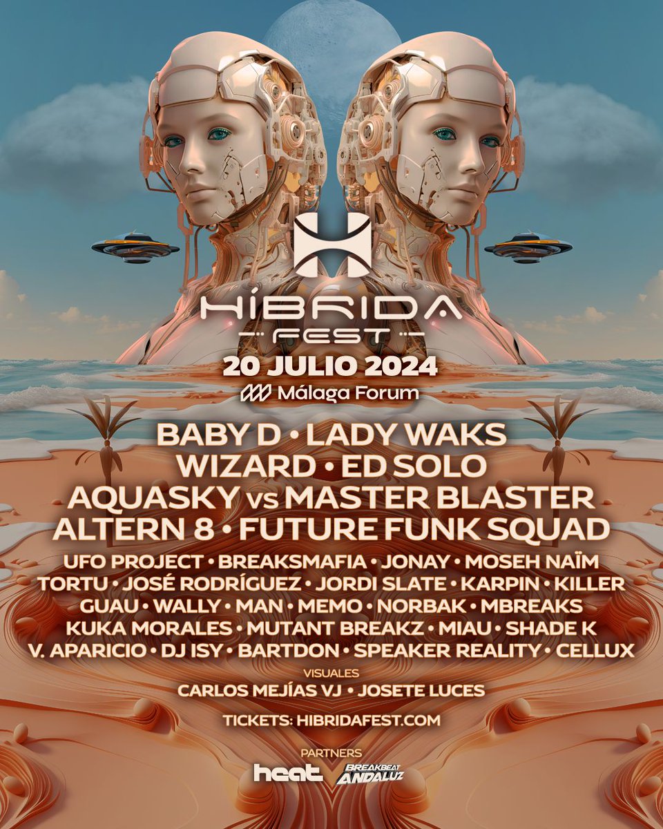 🎶 El Festival Híbrida celebra 30 años de breakbeat el 20 de julio en Málaga Forum con 30 artistas, incluyendo a Lady Waks y Baby D. 🌟 #HíbridaFestival #Breakbeat #Málaga

modofestival.com/actualidad/el-…
