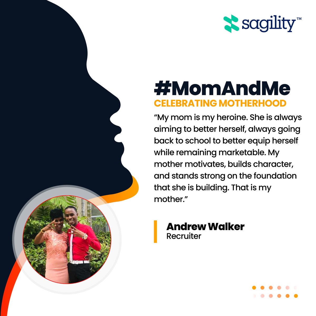 This Mother’s Day, we asked our people to share their most cherished moments and heartwarming stories about their mothers.

#Sagility #WeAreSagility #SOARWithSagility #MomAndMe #MothersDay #FamilyStories #CelebratingMothers