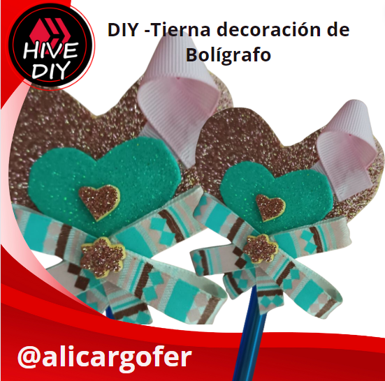 DIY -Tierna decoración de Boligrafo. //  Tender decoration of Boligrafo. (Esp-Eng) peakd.com/hive-130560/@a… 
#hive #hivediy #manualidades