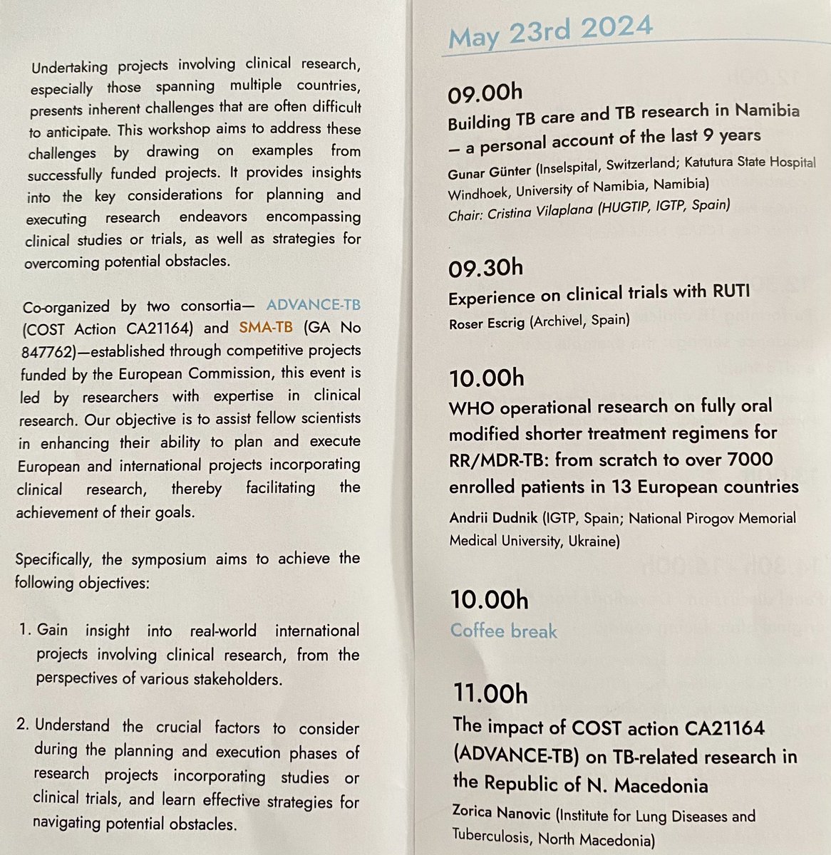 smatbproject (@smatbproject) on Twitter photo Excited to kick off Day 2 of the <a href="/smatbproject/">smatbproject</a> & <a href="/ADVANCE_TB/">ADVANCE-TB</a> workshop #DefeatingTuberculosis! Dr. Gunar Günther (<a href="/medizinsammlung/">Medizinsammlung Inselspital Bern</a> & Katutura state Hospital) shares his invaluable insights from 9 years of building #TB care and #research in Namibia. <a href="/EU_Commission/">European Commission</a> #HorizonEurope Excited to kick off Day 2 of the <a href="/smatbproject/">smatbproject</a> & <a href="/ADVANCE_TB/">ADVANCE-TB</a> workshop #DefeatingTuberculosis! Dr. Gunar Günther (<a href="/medizinsammlung/">Medizinsammlung Inselspital Bern</a> & Katutura state Hospital) shares his invaluable insights from 9 years of building #TB care and #research in Namibia. <a href="/EU_Commission/">European Commission</a> #HorizonEurope