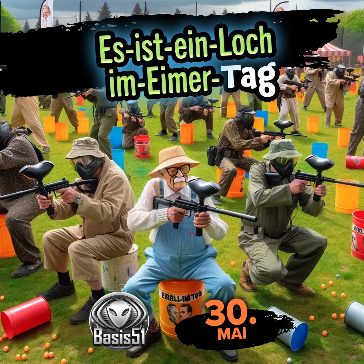 51Basis's tweet image. Eines ist gaaanz sicher: Komm zu uns… und dein Tag ist nicht im Eimer! 😉

Bei uns kannst du deine Bucket-List vervollständigen! 👌
basis51.de

#lochimeimer #eimer #lochimeimertag #paintball #schwarzwald #basis51 #crazy #karlotto