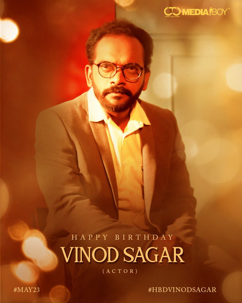 Team @CtcMediaboy wishes happy birthday to the most dedicated actor @VinodSa49941368 #VinodSagar #HBDVinodSagar 🔥🎁 Enjoy your special day.
