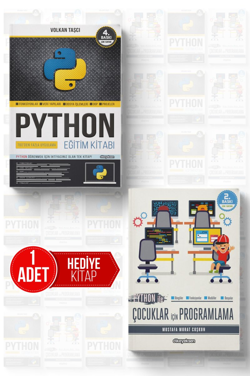 Python Eğitim Kitabı (2'li Set HEDİYELİ)

Python Programlamaya dair merak ettikleriniz bu kitaplarda!

👉 trendyol.com/pd/dikeyeksen-…