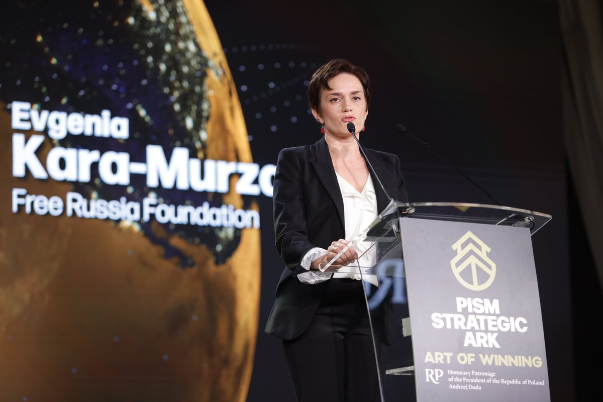 Strategic_Ark's tweet image. "The post-Putin Russia will require full scale moral reckoning and accountability for those who commited crimes both in Russia and Ukraine" says Evgenia Kara-Murza @ekaramurza.
#Strategic_Ark  
📡 Watch live here: bit.ly/3USPNa5