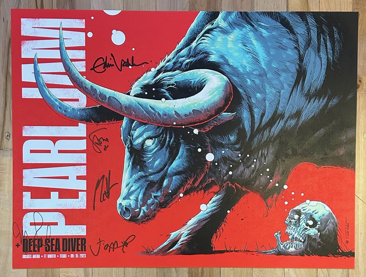 Pearl Jam Signed September 2023 Concert Poster charitybuzz.com/catalog_items/… Your bid supports: Adaptive Sports Foundation . Donated by: @PearlJam @charitybuzz