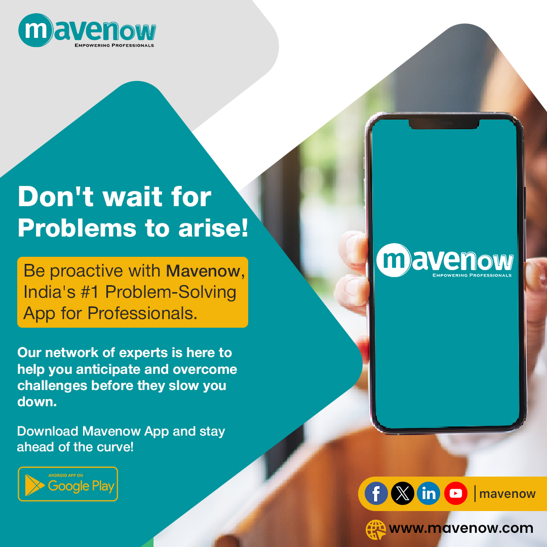 Mavenow's tweet photo. Empower yourself and your career with Mavenow! India's #1 problem-solving app for professionals connects you with a network of experts who can help you anticipate and overcome challenges.

Download the app now: https://t.co/8MnyHgDIgI 

#BeProactive #Mavenow  #entrepreneurlife https://t.co/wOmcvZ3tVq
