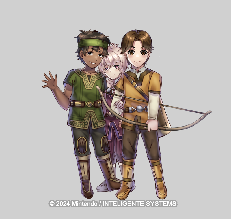 I drew Echoes Villager Trio: Tobin, Kliff and Gray since FEH doesn't let Echoes characters have alt😤 #FEヒーローズ #FEH #FEHeroes