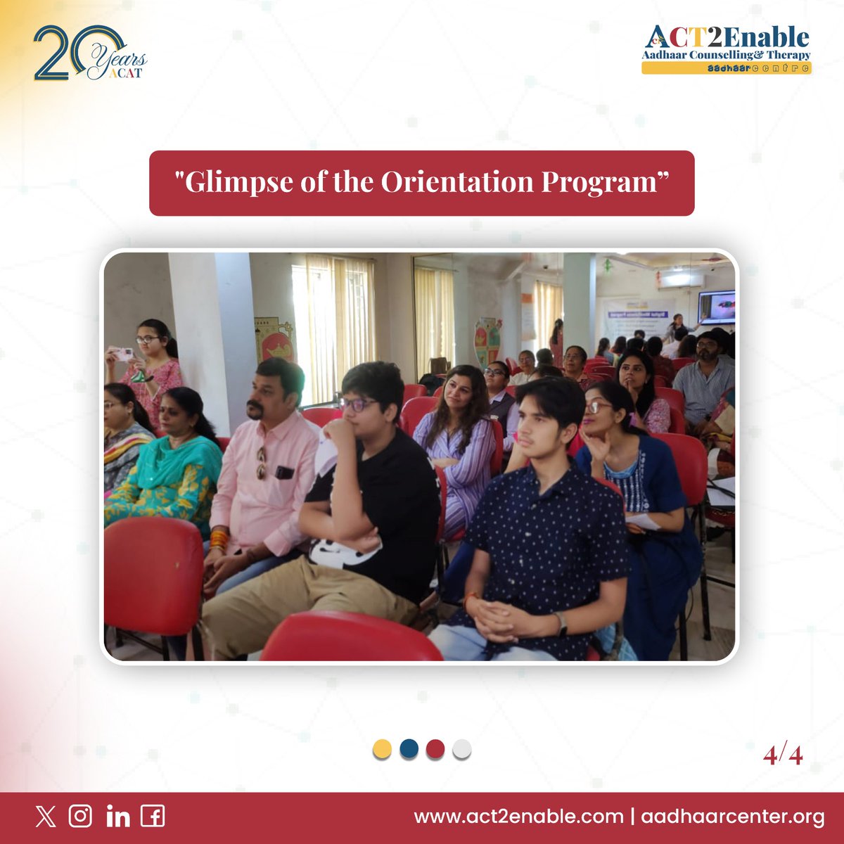 ACT2Enable's tweet photo. Aadhaar turns 20!  We're celebrating with monthly events like "Digital Mindfulness" for parents. 

#aadhaar #act2enable #20years #parentsawareness #digitalwellbeing https://t.co/jZFryQgxEC
