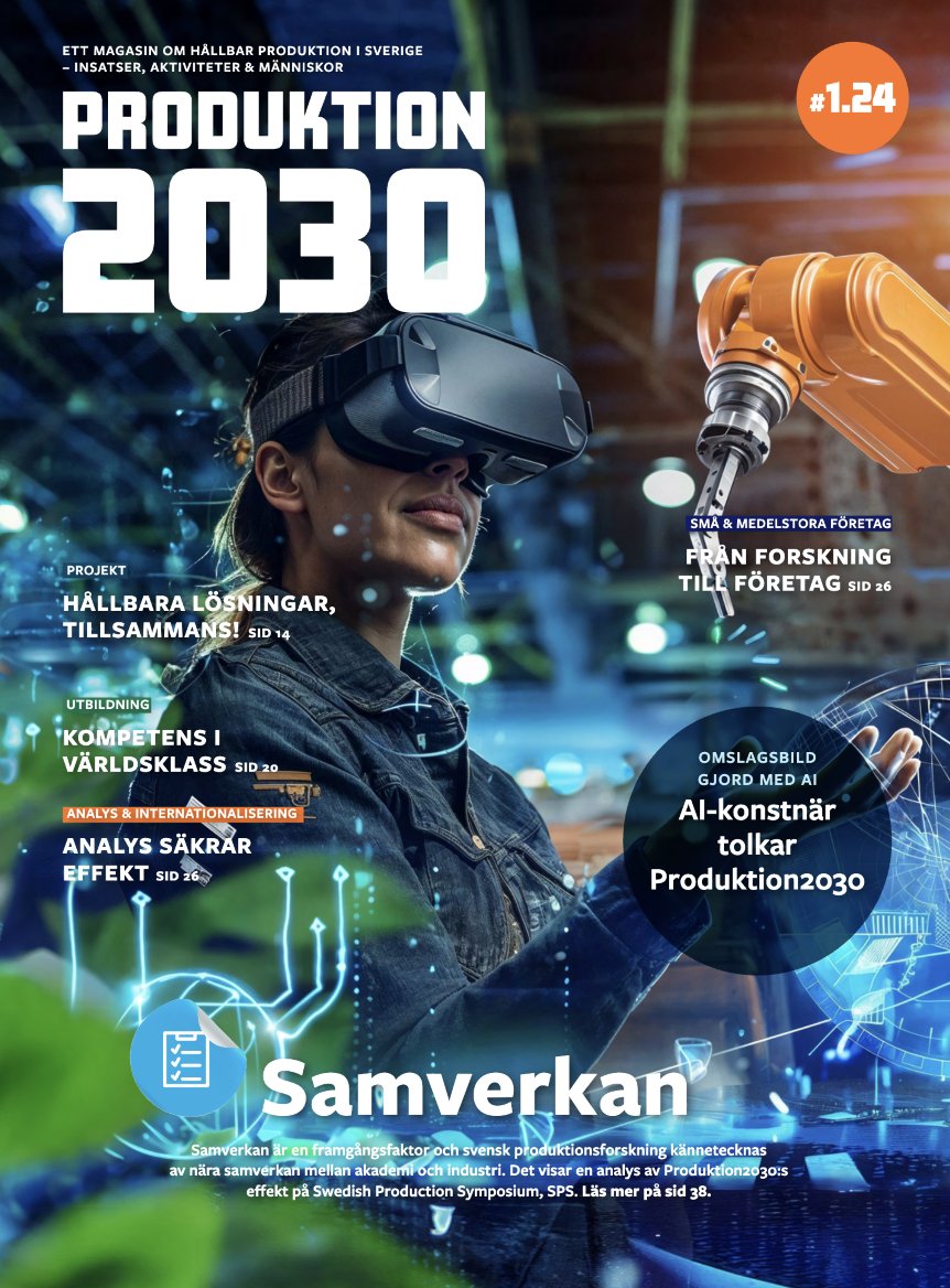 🗞️ Nytt nummer ute av Produktion2030 magasin!

Nu finns ett nytt nummer ute av Produktion2030 magasin – ett magasin om hållbar produktion i Sverige – insatser, aktiviteter och människor.

Läs magasinet här: produktion2030.se/nytt-nummer-av…

#produktion #hållbarproduktion #innovation