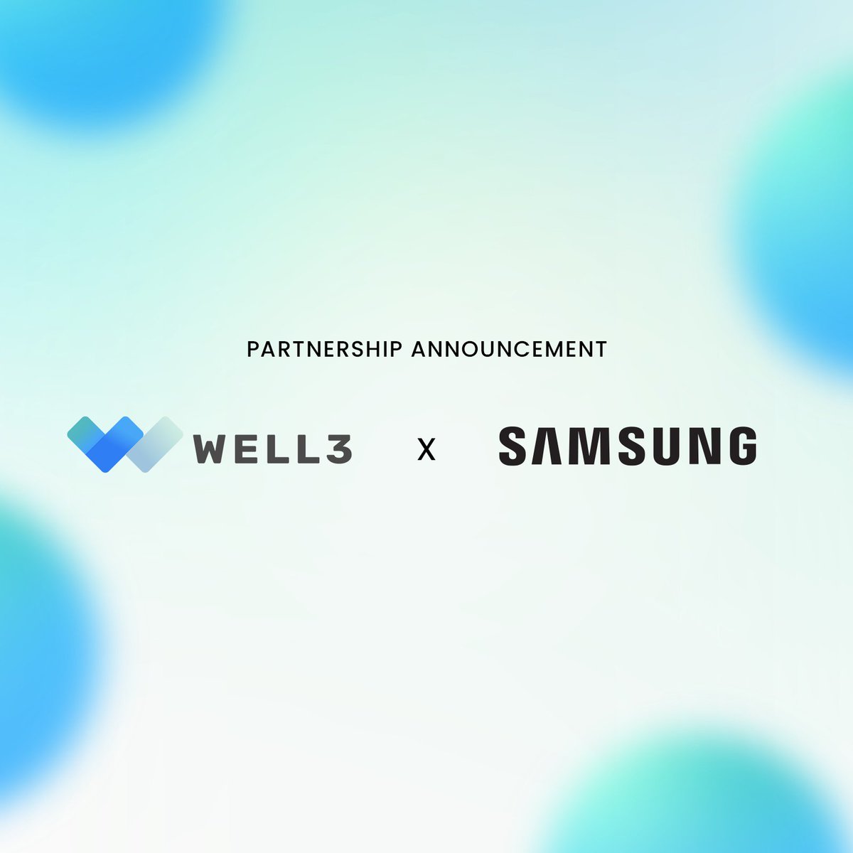 Proud to announce our strategic alliance with <a href="/Samsung/">Samsung Electronics</a>, a powerhouse in Web2 tech &amp; wearables! 

We’re diving into the future of wearable technology by integrating Samsung’s devices into our DePIN network. 

Exciting times ahead! #WELL3