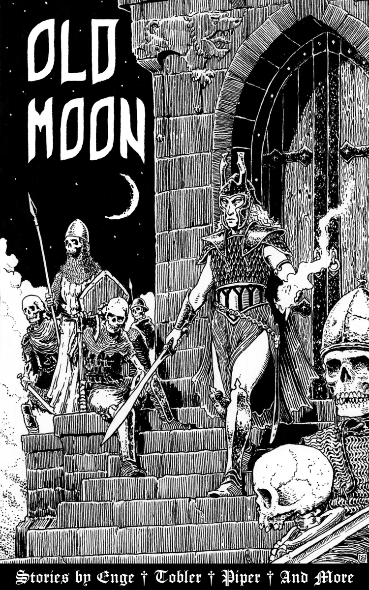 The digital version of Old Moon Volume 7 will be releasing today to our Kickstarter backers! Behold once again the beautiful cover art by @Lizardbrain_art !