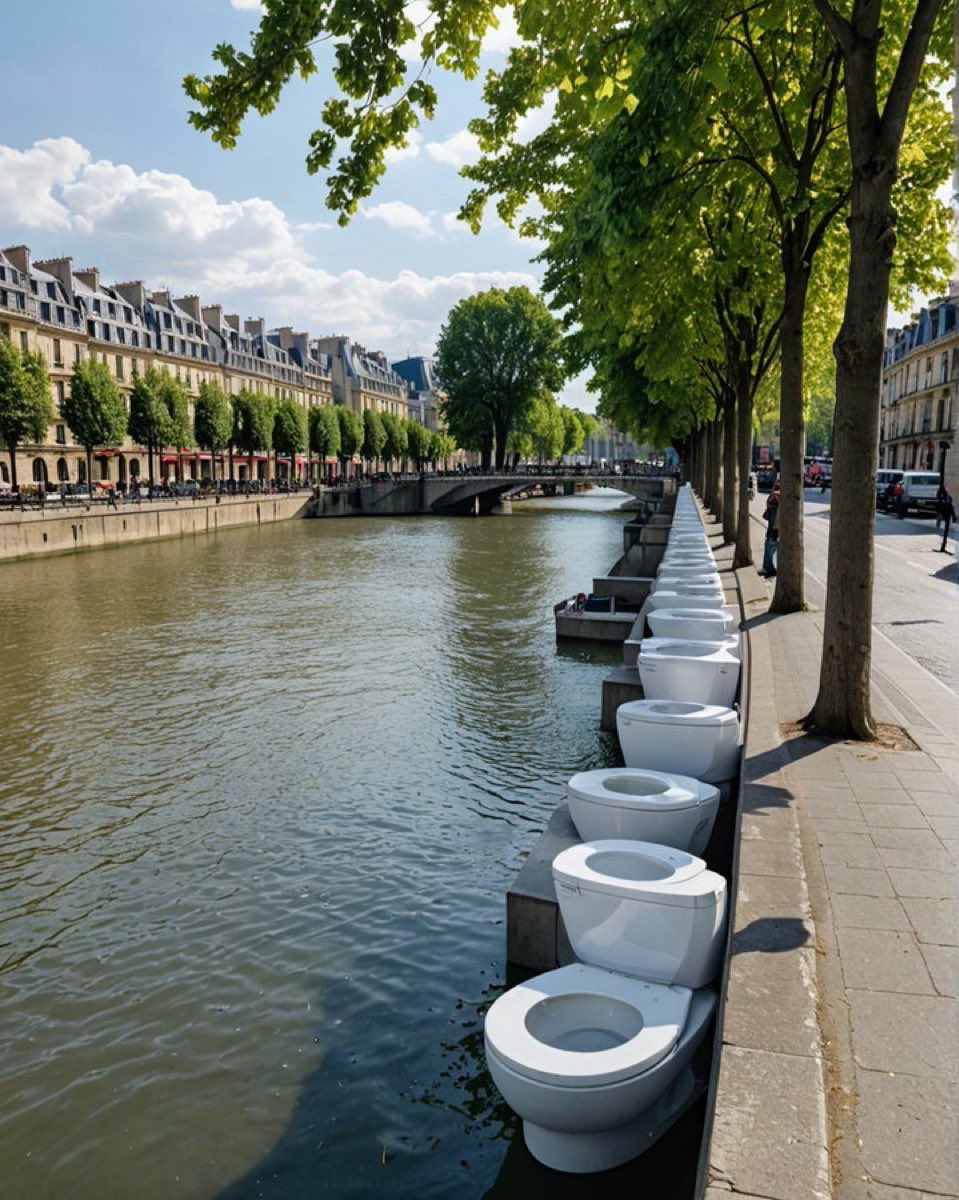 🔴🇫🇷 FLASH - Du caca dans la Seine ? Un #JeChieDansLaSeineLe23Juin à été lancé sur les réseaux sociaux pour déféquer dans la Seine pendant les baignades d'Anne Hidalgo et d'Emmanuel Macron.