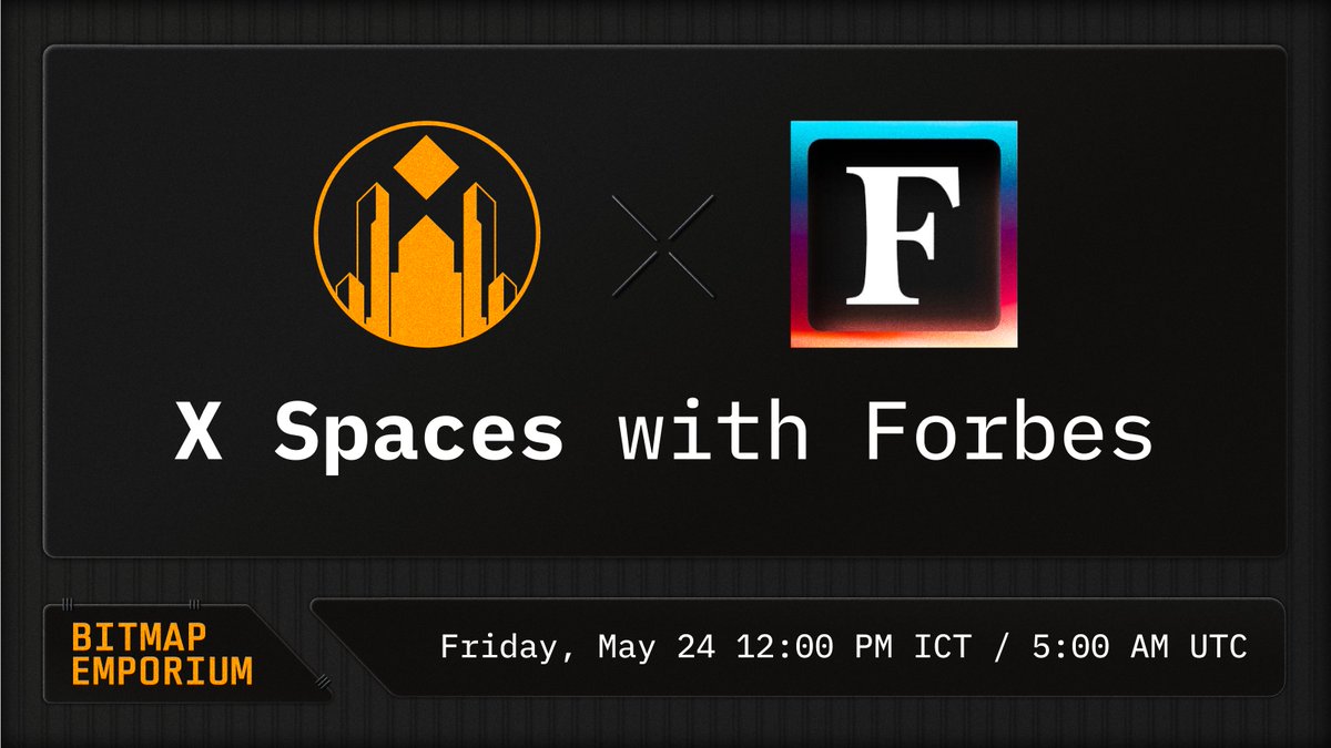 We are excited to announce our first official X Spaces in collaboration with the iconic @ForbesWeb3.