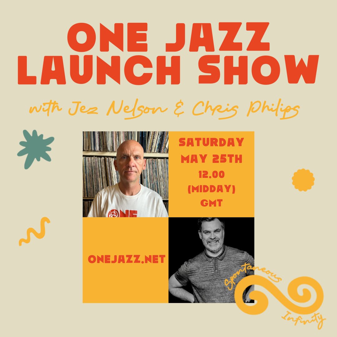 Join @chrisphilips and @jeznelson , celebrating 40 years on the radio together, as they host the opening show for OneJazz, the new global 24/7 jazz station 📻. This Saturday, May 25th, at 12 PM (GMT).🤍onejazz.net🤍 Let us know where you’re going to tune in from! 🌍