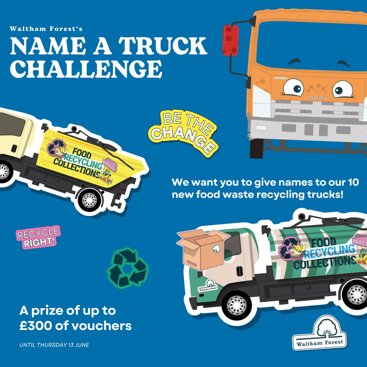 Name a truck to win great prizes! 🚚 A prize of £300 worth of cycle-shop or gift experience vouchers awaits the winner, as well as a £200 voucher for the runner up. 10 of the winning names will be emblazoned on our trucks! Visit orlo.uk/0JVzG to enter!