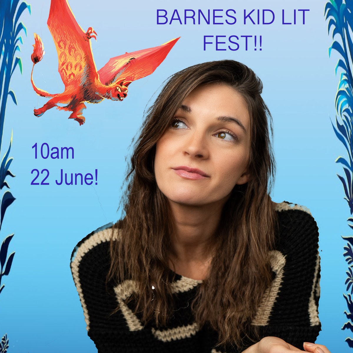 SO EXCITED for @kidslitfest !!! A TWO DAY BOOK BONANZA!!! Come along to my event at 10am on 22nd June to chat all things beastly and to learn how to create an incredible creature of your very own!!