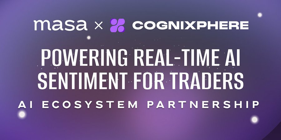 🧭 @getmasafi is thrilled to announce an innovative partnership with @CogniXphere

🧭#CogniXphere is a decentralized cryptocurrency market sentiment data network driven by Emotion AI

🔽VISIT
masafinance.medium.com/masa-partners-…
#SCN1 $MASA
