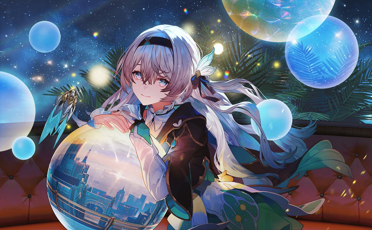 给亲友的超棒曲子画了流萤酱！
This is the picture I drew for Crescentia Music's entry ("Firefly") to Honkai Star Rail's Multiverse Vistas competition. The character here is Firefly from HSR~ You can find the song at youtu.be/EzrAJCCTSGk  #honkaistarrail #HonkaiStarRail #Firefly