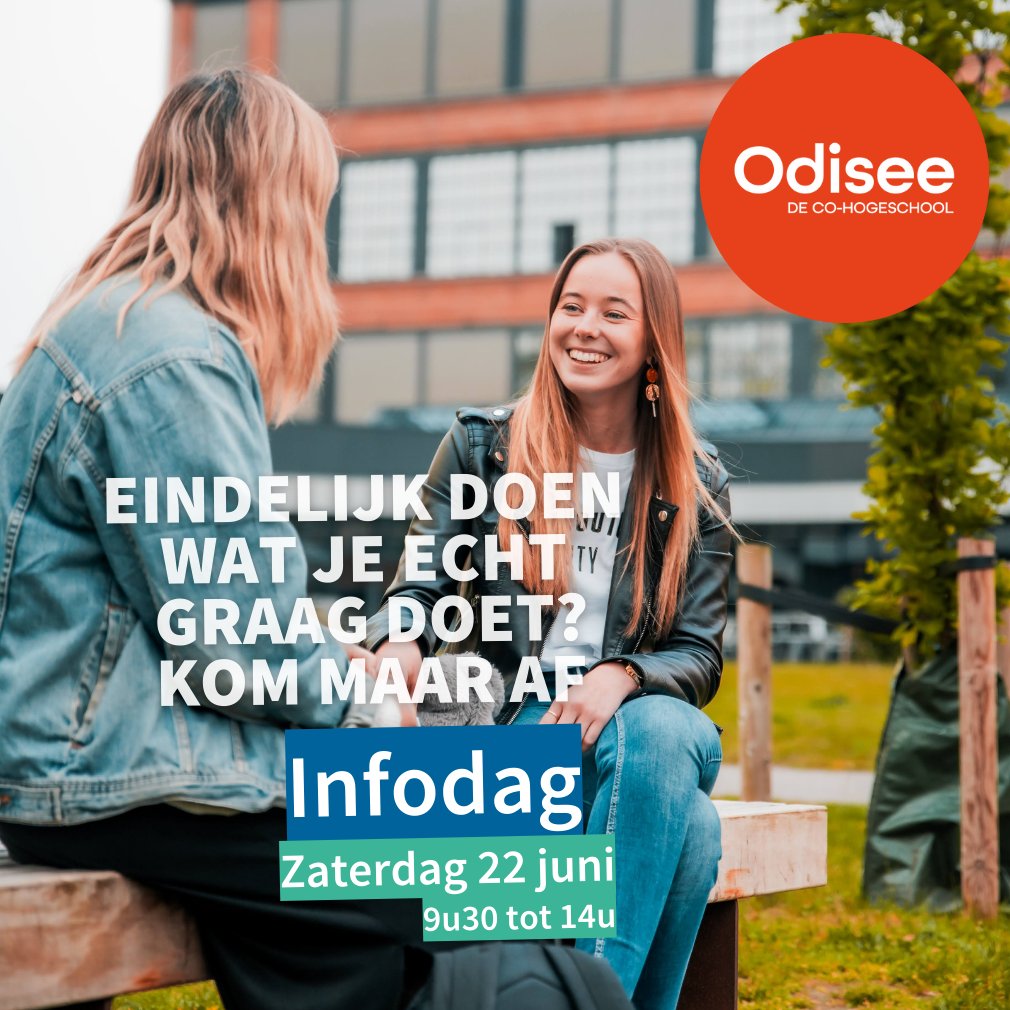 Onze infodag komt eraan!
Op zaterdag 22 juni ben je tussen 9.30 en 14 u welkom op alle campussen om onze opleidingen en aanpak te ontdekken. Praat met onze studenten en docenten en maak zo de juiste studiekeuze 📷