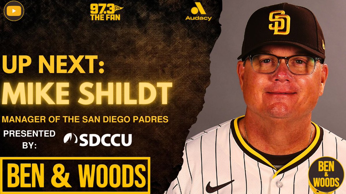 Not wasting any time this morning! Padres skipper Mike Shildt joins us from Cincinnati for his weekly appearance to kick off today's show! 📻 @973TheFanSD 📱 @Audacy App WATCH: youtube.com/watch?v=B2p5mp…