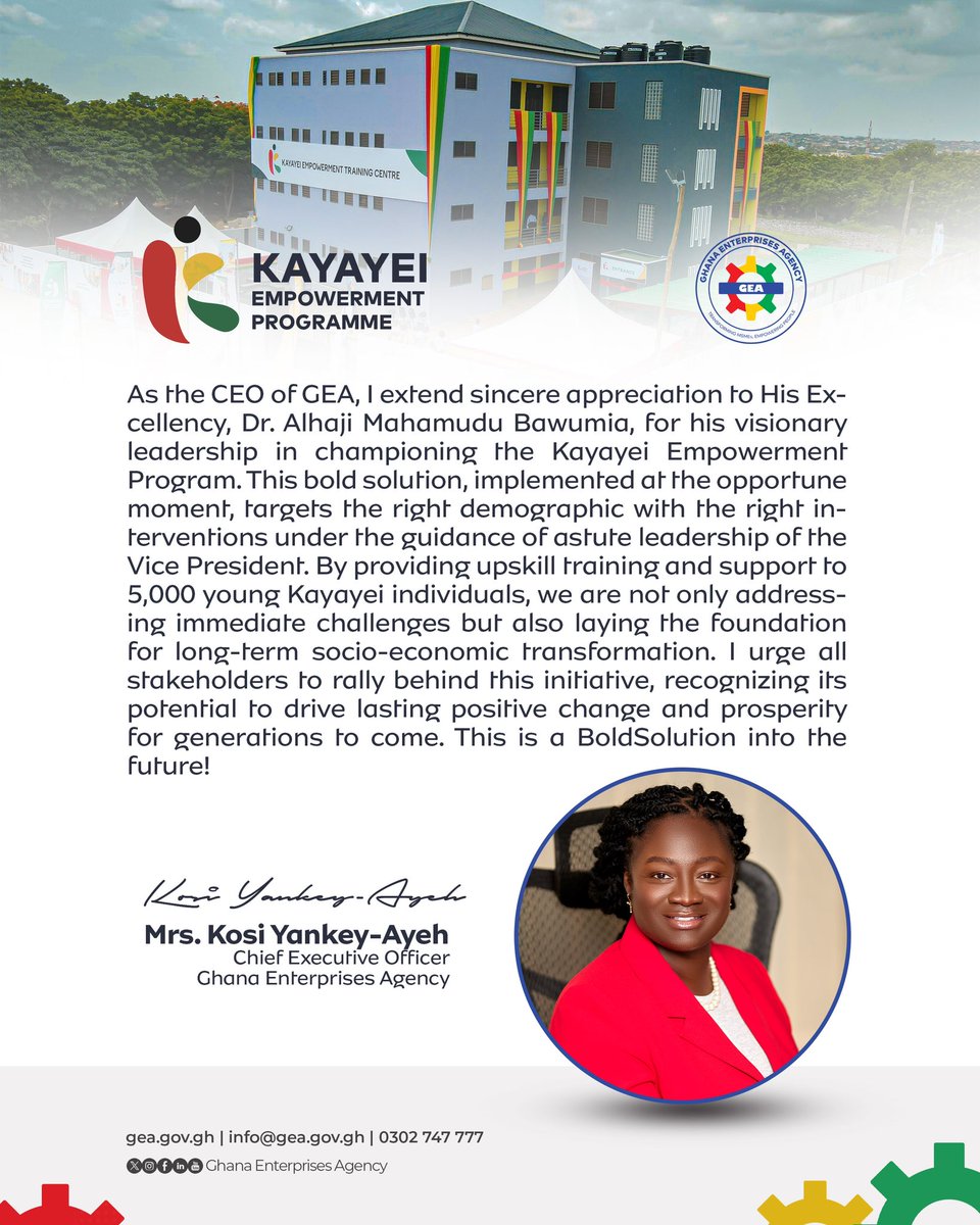 gea_ghana's tweet photo. Statement by CEO of GEA @KosiYankeyAyeh on the Launch of the Kayayei Empowerment Program!

#kayayeiempowermentprogramme 
#kayayei https://t.co/WdbqmKPNoz