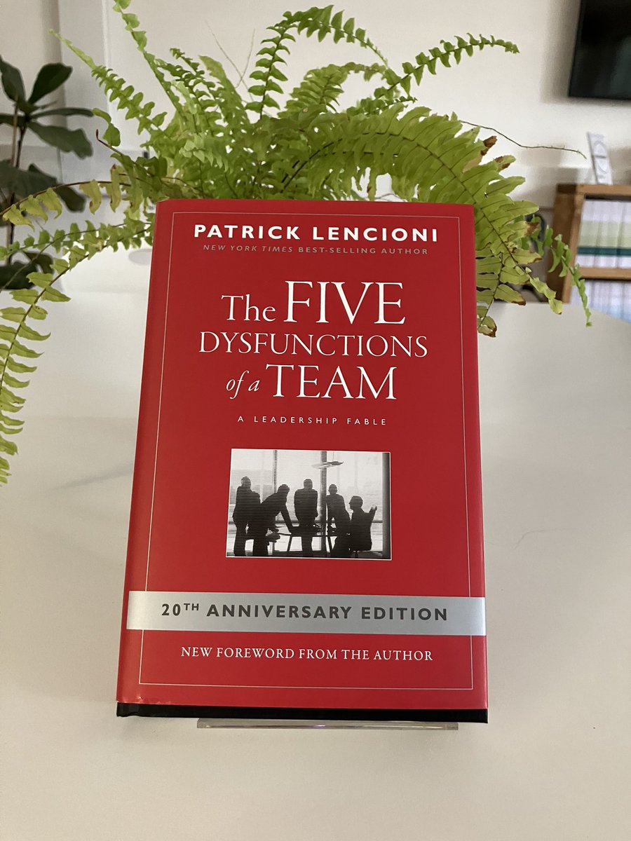 Our last #bookontheshelf for this half term but by no means least is “The Five Dysfunctions of a Team” by @patricklencioni - a tried and tested guide, with real examples, on remedying team dysfunction. 

@EducEndowFoundn @rs_network