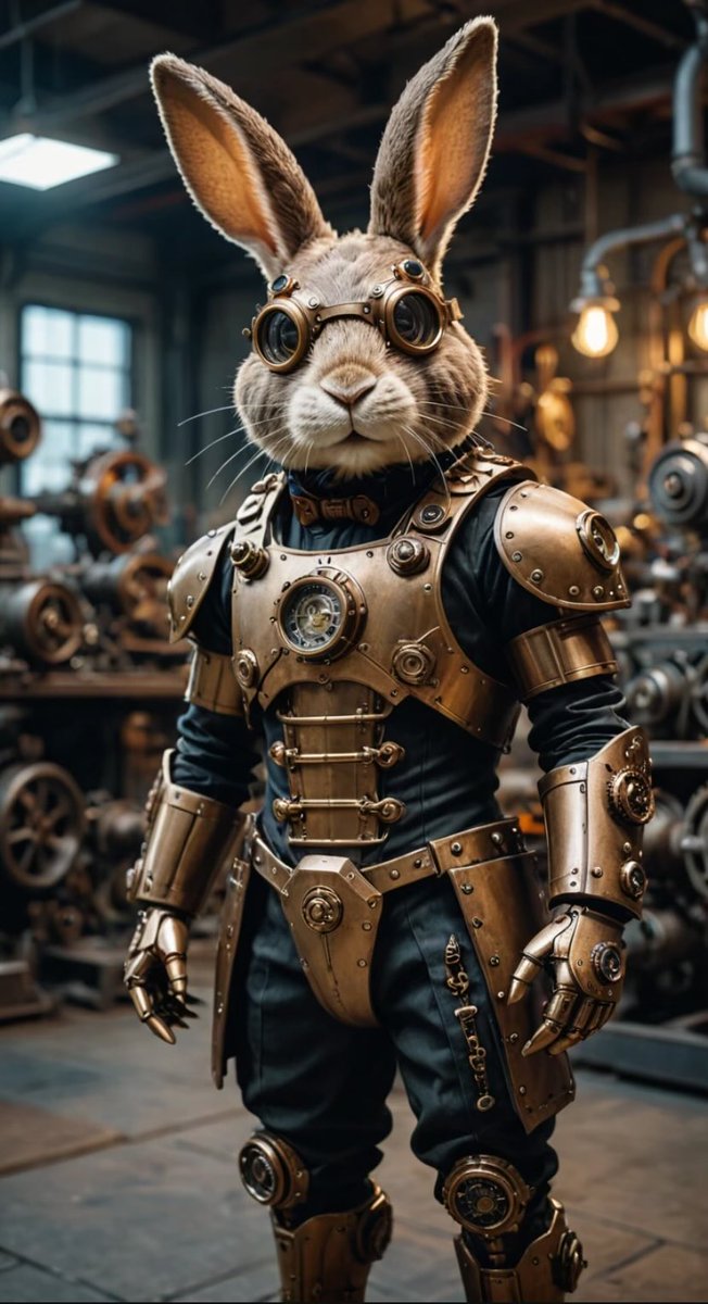 Fben_Fben's tweet photo. Hilo de imágenes AI: 166 #ai_images #AIArtwork #aiart #AIArt #PromptShare #digitalart #aiartworks #aiartdaily #aistorytelling #aifineart #aiartist #aiartcommunity #aicreat
Prompt en ALT
Mascotas steampunk https://t.co/AMOF0zu68P