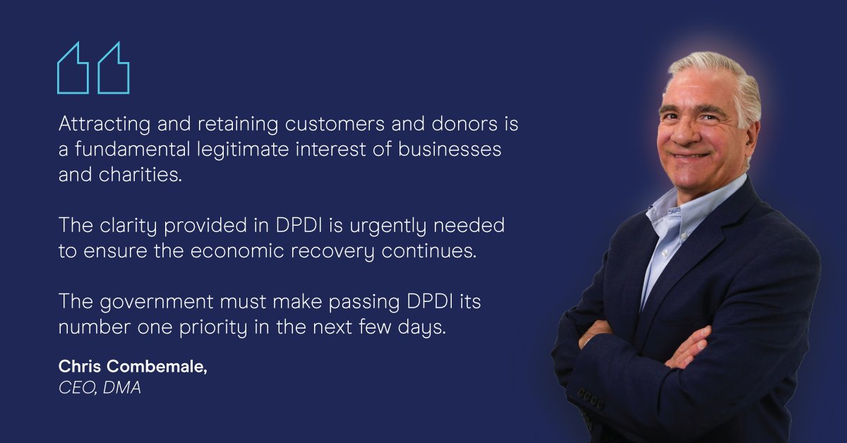 The DMA has today called on the government and opposition parties to join together to pass the Data Protection and Digital Information Bill before the election. Share with your network and help the DMA bring to fruition the critical opportunities DPDI presents for UK businesses.