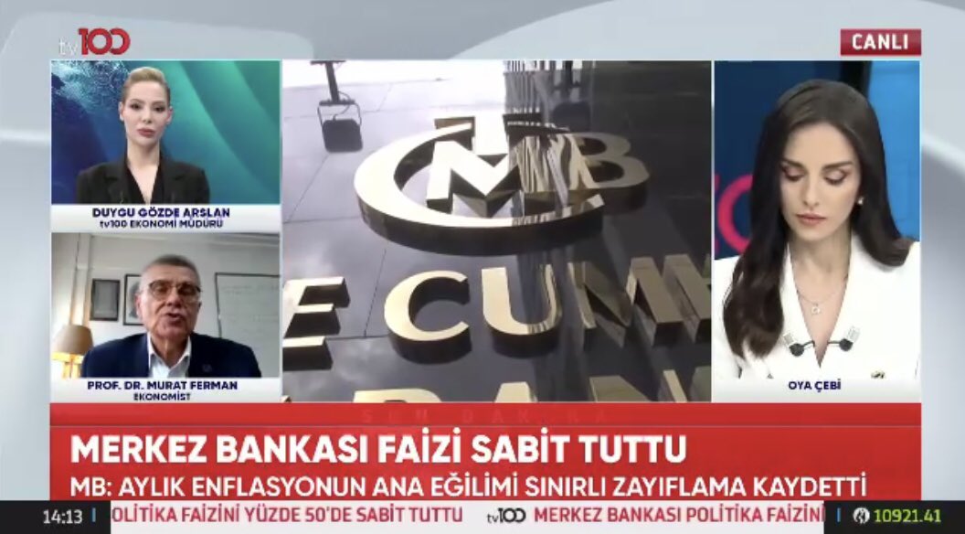 “Merkez Bankası Mayıs Ayı PPK Toplantı Sonuçlarını Ele Alıyoruz..”@tv100 @BeykentUnv @BeykentBasin