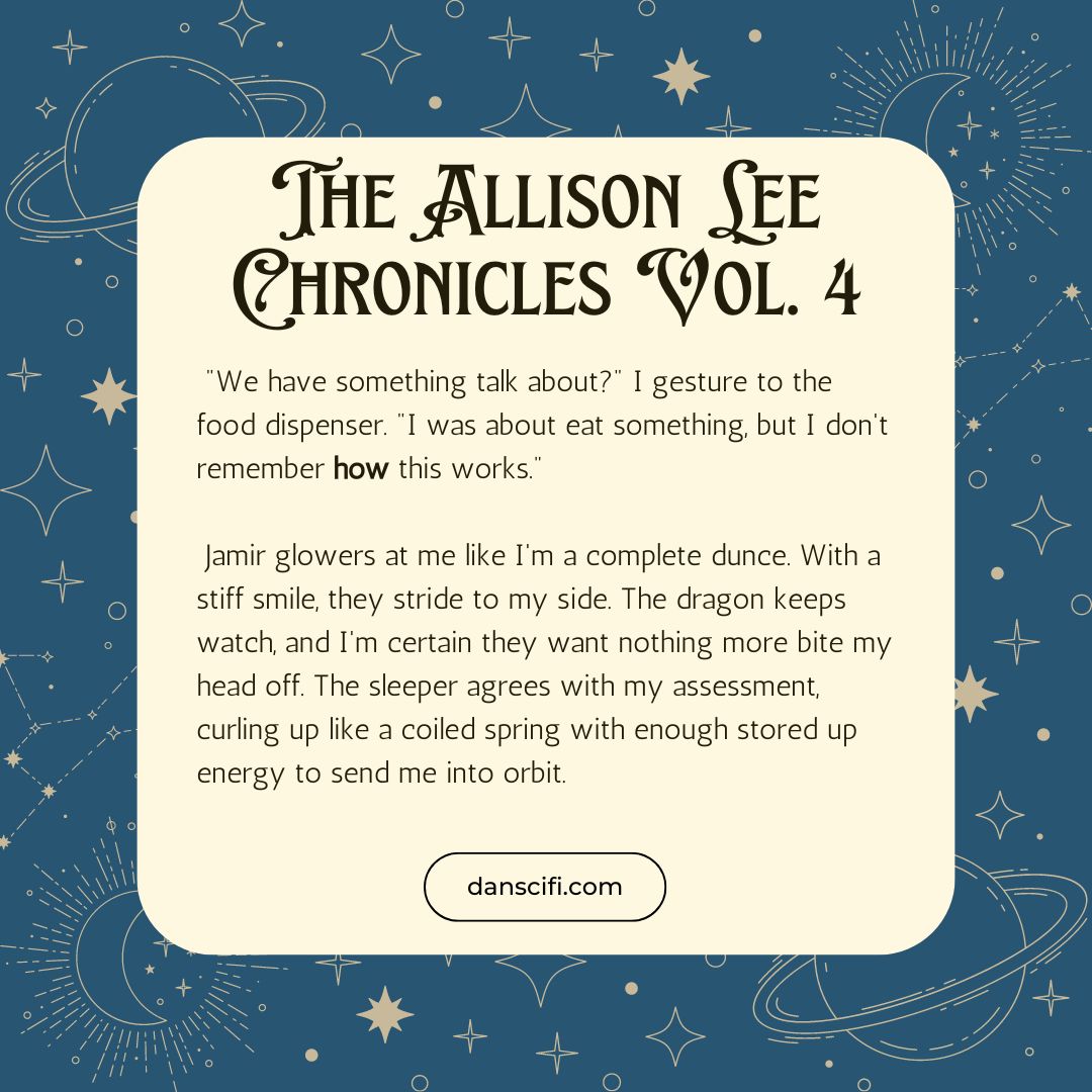 Enjoy this excerpt from The Allison Lee Chronicles Vol. 4!!!!#WIP #BooksWorthReading #yareaders #scifi #fantasy #wrpbks #thurds