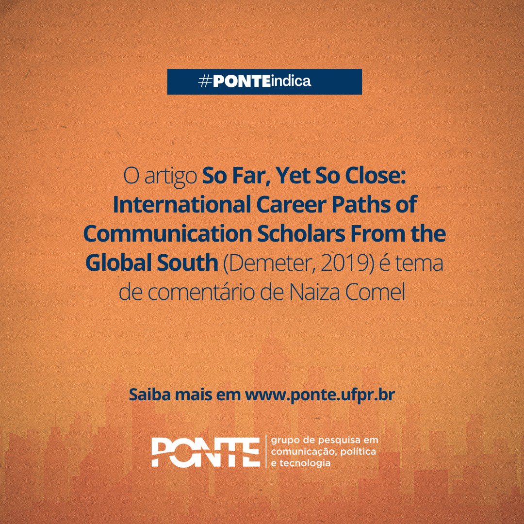 O capital do Norte Global na trajetória acadêmica de pesquisadores em comunicação do Sul é discutido a partir de trabalho de Demeter (2019). 

O autor verifica que quanto mais os pesquisadores do Sul forem bem sucedidos, mais eles se assemelham aos seus colegas do Norte. 

👇