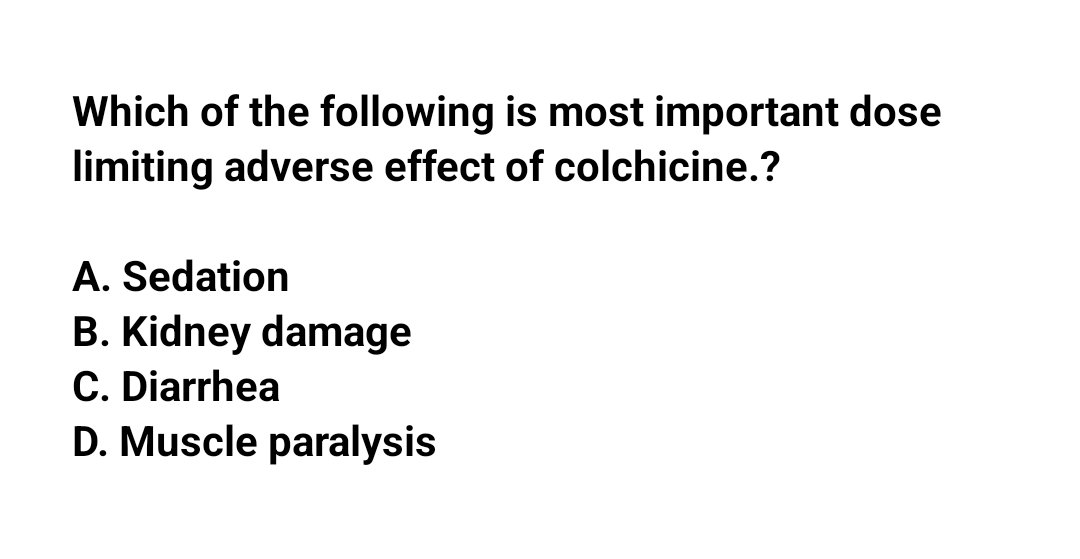 Which of the following is most important dose limiting adverse effect of
colchicine.?