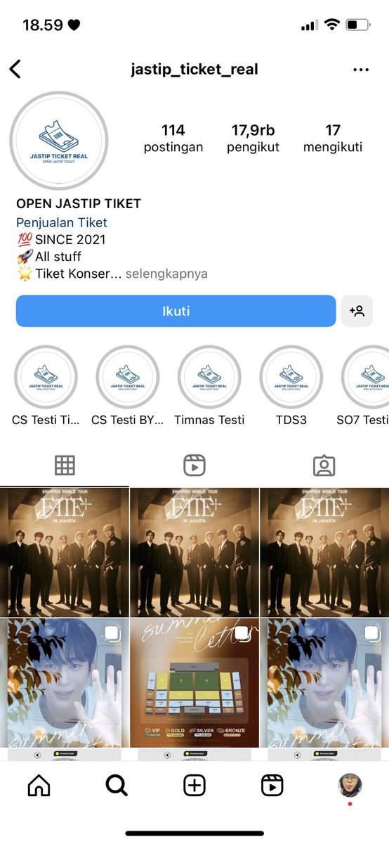 heeyunkipages's tweet photo. ‼️ENGENE HELP RT‼️

penipu tiket konser
scam tiket fate+ jakarta 

username ig @ jastip_ticket_real 
norek BRI 054401083712507
A/N riki saffarudin

t. wts wtb jastip jaswar konser enhypen https://t.co/TvEjX7nUoL
