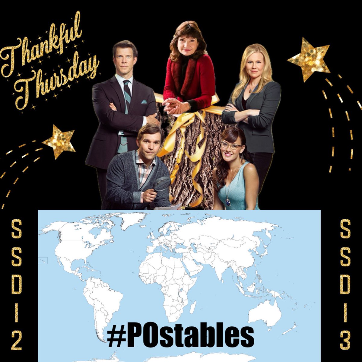 Today is a day to be Thankful💙 #ThankfulThursday Thankful for @MarthaMoonWater the brilliant creator of #SSD 💙 Thankful for the cast💙 @Eric_Mabius @kristintbooth @RealCrystalLowe @geoffgustafson Thankful for the #POstables from all over the world💙 #LisaHamiltonDaly