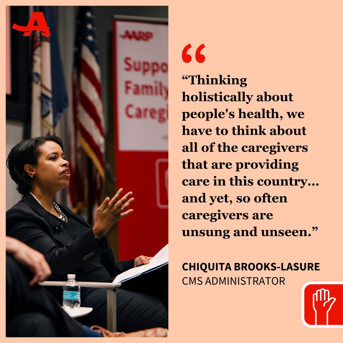 Thank you <a href="/BrooksLaSureCMS/">Chiquita Brooks-LaSure</a> for joining a terrific conversation about the importance of family caregivers and the steps <a href="/CMSGov/">CMSGov</a> is taking to make sure Medicare provides more support.